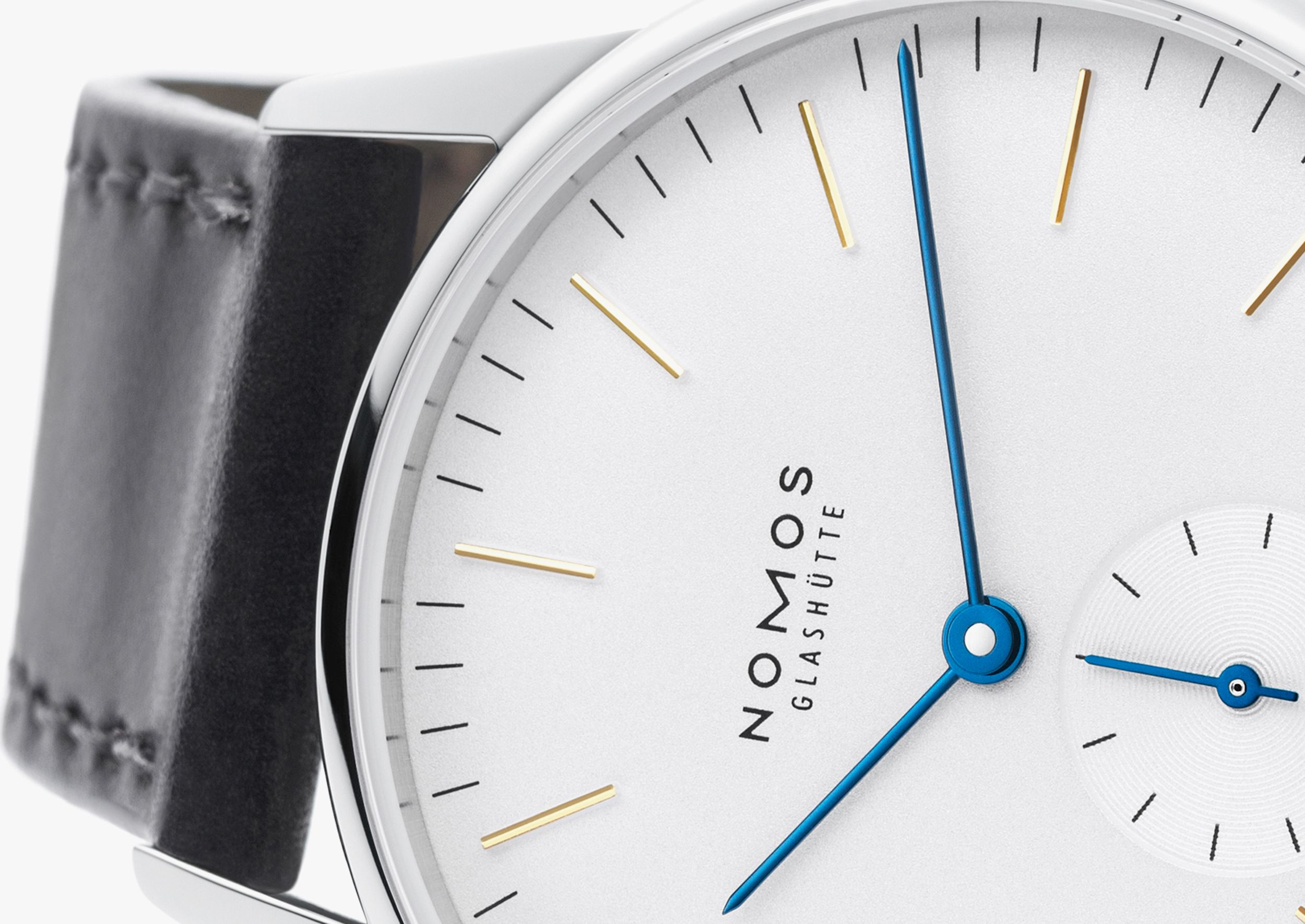 NOMOS オリオン ブルーハンド アップ画像 NOMOSGLASHÜTTE＋FORTUNE TIME 表参道ヒルズ店