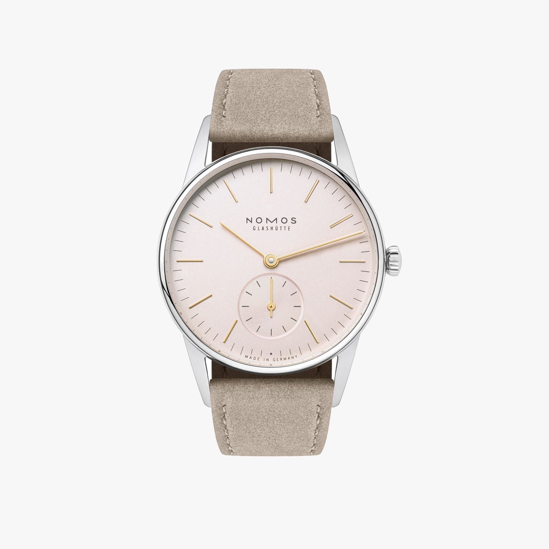 NOMOS オリオン 33 ローズ 正面画像 NOMOSGLASHÜTTE＋FORTUNE TIME 表参道ヒルズ店