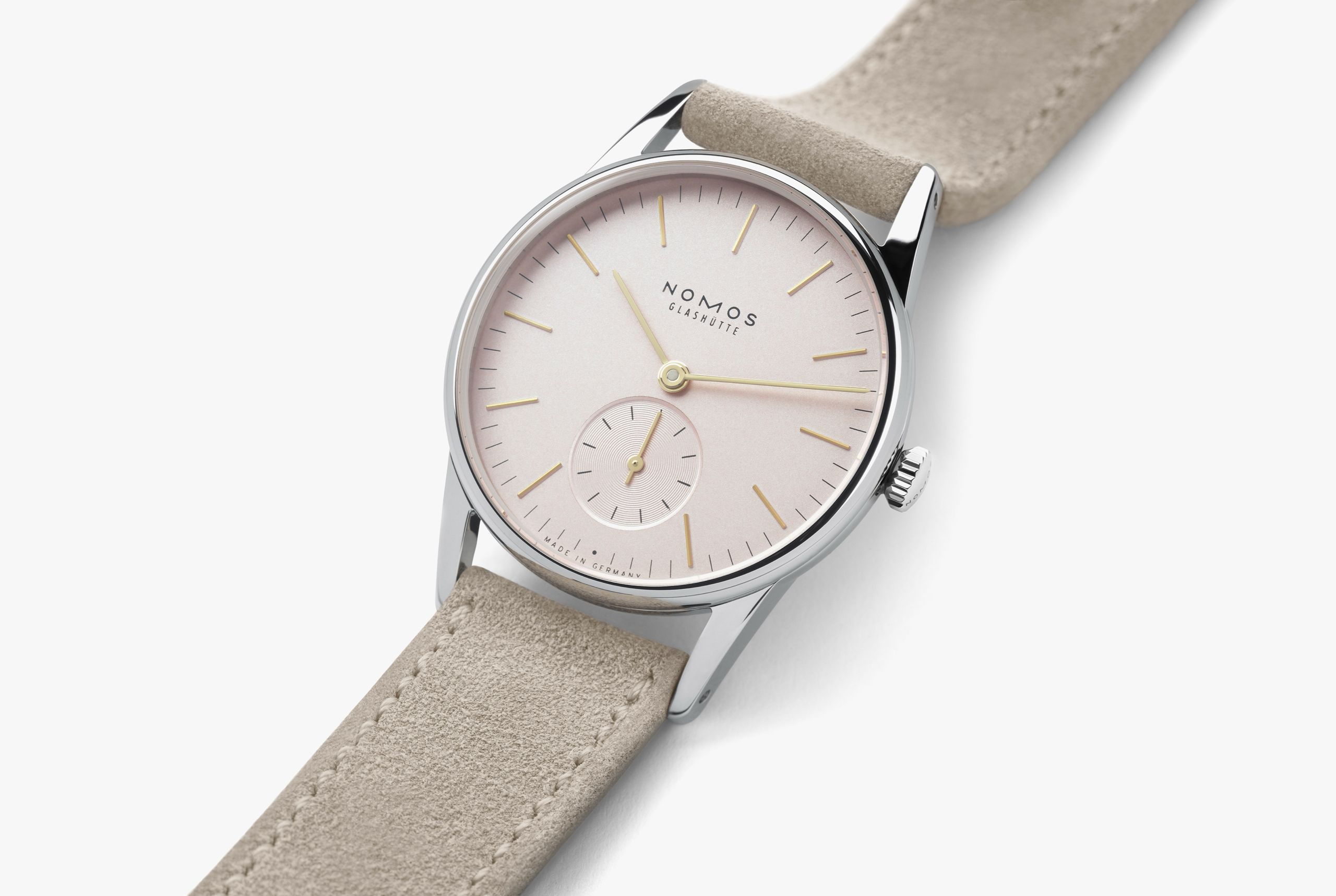 NOMOS オリオン 33 ローズ アップ画像 NOMOSGLASHÜTTE＋FORTUNE TIME 表参道ヒルズ店