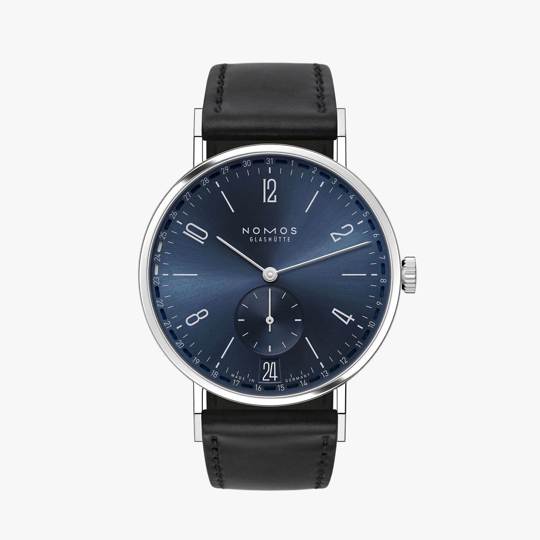 NOMOS タンジェント 2デイト ブルー 正面画像 NOMOSGLASHÜTTE＋FORTUNE TIME 表参道ヒルズ店