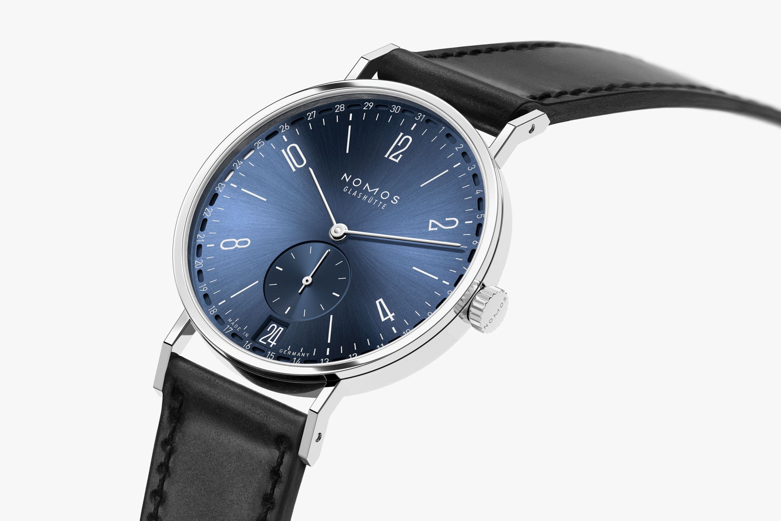 NOMOS タンジェント 2デイト ブルー 斜め画像 NOMOSGLASHÜTTE＋FORTUNE TIME 表参道ヒルズ店
