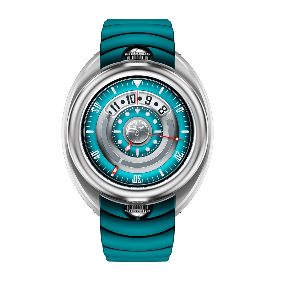 AQUALAB / Aquamarine GAAQAQ001.R14 Aqualab（アクアラブ）は、ガガ・ラボラトリオのデザインコードを、いかにして本格的なスポーツウォッチへと自然に進化させられるかという探求心から生まれました。こうした創造的な試みにより、ダイナミックなラインや有機的なフォルム、そして伝統的な時計製造へのさりげないオマージュと、力強く現代的な存在感が共存するタイムピースが誕生したのです。  Aqualabは、それぞれがコレクション内の異なる個性を反映した、3つの際立った解釈で展開されています。 アクアマリン – 海岸沿いの海水の透明感と深みにインスピレーションを得た、光り輝くような表現。地中海の夏の、リラックスした洗練さを想起させます。