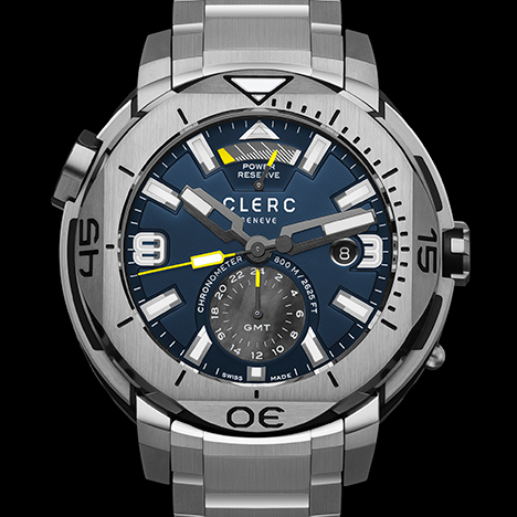 CLERC
 HYDROSCAPH GMT POWER-RESERVE | クレール ハイドロスカフ GMT パワーリザーブ