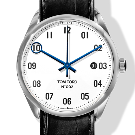 TOM FORD TIMEPIECES
 N.002 AUTOMATIC POLISHED STAINLESS STEEL CASE WHITE DIAL | トム フォード N.002 オートマチック ポリッシュド ステンレススティールケース ホワイトダイアル
