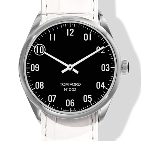 TOM FORD TIMEPIECES
 N.002 POLISHED STAINLESS STEEL CASE BLACK DIAL | トム フォード N.002 ポリッシュド ステンレススティールケース ブラックダイアル