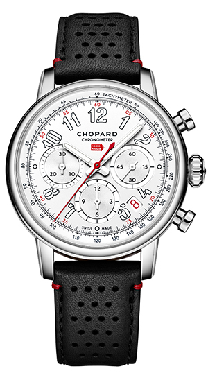 CHOPARD(ショパール) 2026新作 ショパールを象徴するクロノグラフに日本限定モデルが登場。ショパール「ミッレ ミリア クラシック クロノグラフ ジャパン レーシング ホワイト」