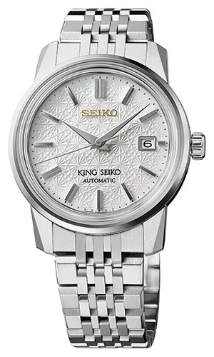 KING SEIKO(キングセイコー) 2023新作 日本の伝統紋様「菊つなぎ紋」をかたどった数量限定モデル。キングセイコー「KSK キャリバー6L35限定モデル」