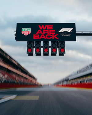 TAG Heuer(タグ・ホイヤー) タグ・ホイヤー、再びF1の公式タイムキーパーに。創設75周年を祝して、タグ・ホイヤーがF1の公式パートナーに復帰