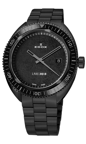 EDOX(エドックス) 2025新作 世界限定140本、C.O.S.C.認定ムーブメントを搭載したモノトーンのダイバーズウォッチ。エドックス「ハイドロサブ クロノメーター オートマティック ラベルノワール リミテッド エディション」