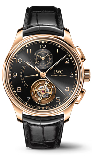 IWC(アイ・ダブリュー・シー) 2025新作 オブシディアンカラーの文字盤を備えた18 ct Armor Gold®のIWC「ポルトギーゼ・ トゥールビヨン・レトログラード・クロノグラフ」が登場