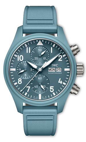 IWC(アイ・ダブリュー・シー) 2025新作 夏らしいライトブルーで「トップガン」シリーズのカラーコレクションを拡大。IWC「パイロット・ウォッチ・クロノグラフ 41 “トップガン・ミラマー”」