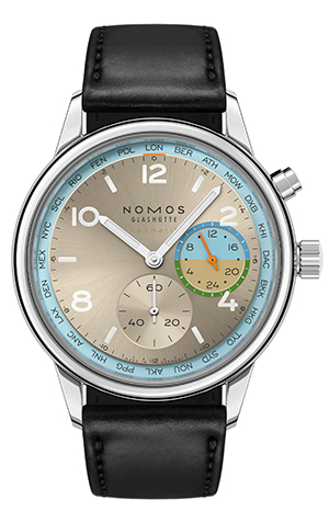 NOMOS Glashütte(ノモス グラスヒュッテ) 2025新作 眺めの良いルート－美しい回り道をするための世界時間。ノモス グラスヒュッテ「クラブスポーツ ネオマティック ワールドタイマー Roam（ローム）＆ Reverie（レヴェリー）」