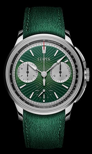 CZAPEK(チャペック) 2026新作 勝利を象徴する色彩。チャペック「フォーブル・ド・クラコヴィ “クロスロード” ヴィクトリー・グリーン クロノグラフ」