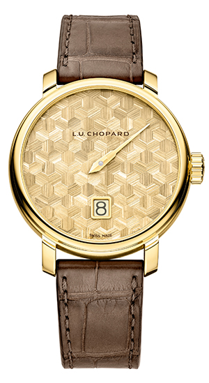 CHOPARD(ショパール) 2026新作 芸術的クラフツマンシップによって更なる高みへと昇華する、マニュファクチュールが誇る至宝のコンプリケーション：8日間のパワーリザーブを備えるジャンピングアワー。ショパール「L.U.C クアトロ スピリット 25 ‐ ストロー マルケトリー エディション」