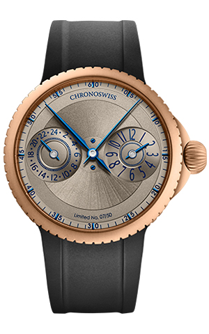 CHRONOSWISS(クロノスイス) 2026新作 クロノスイス「パルス GMT フロステッド ギョーシェ ゴールド」