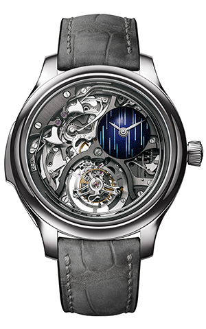 H.Moser & Cie.(H.モーザー) 2026新作 光の中に浮かび上がる精密機械。H.モーザー「エンデバー・ミニッツリピーター シリンドリカル トゥールビヨン スケルトン コズミックレイン」