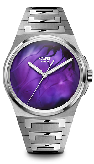 CZAPEK(チャペック) 2024新作 レアな人たちのためのユニーク・ダイヤル。チャペック「アンタークティック パープル・ストーム」