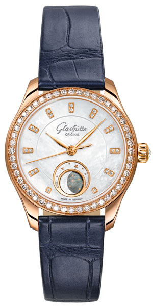 GLASHÜTTE ORIGINAL(グラスヒュッテ・オリジナル) 2025新作 現代女性の多才さと強さにインスパイアされた新作。グラスヒュッテ・オリジナル「セレナーデ・ルナ」