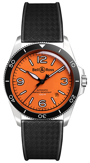 BELL & ROSS(ベル＆ロス) 2022新作 個性際立つオレンジカラー。ベル＆ロス「BR 03-92 Diver Orange」