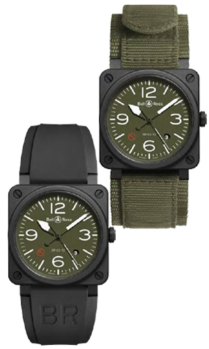 BELL & ROSS(ベル＆ロス) 本物のミリタリーアビエーションウォッチ BR03-92 MILITARY TYPE 