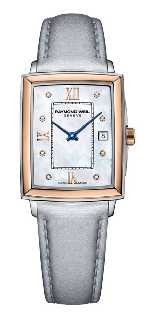 RAYMOND WEIL(レイモンド・ウェイル) 2024新作 ゴールドケース×マザー・オブ・パールダイアルの上品なウィメンズウォッチ。レイモンド・ウェイル「トッカータ」