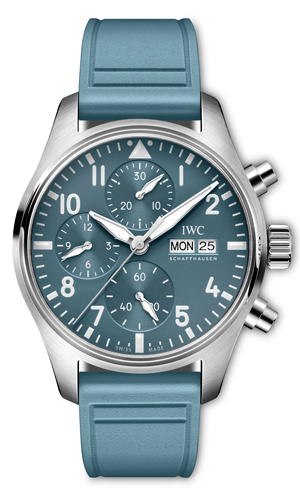 IWC(アイ・ダブリュー・シー) 2025新作 夏らしいライトブルーで「トップガン」シリーズのカラーコレクションを拡大。IWC「パイロット・ウォッチ・クロノグラフ 41 “トップガン・ミラマー”」