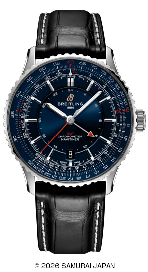 BREITLING(ブライトリング) 2026新作 野球日本代表・侍ジャパンを讃える日本限定モデル。ブライトリング「ナビタイマー オートマチック GMT 41 侍ジャパン リミテッド」