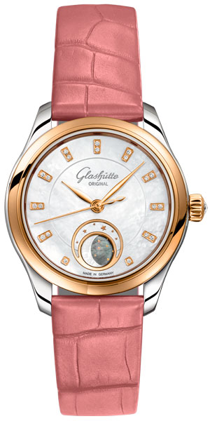 GLASHÜTTE ORIGINAL(グラスヒュッテ・オリジナル) 2025新作 現代女性の多才さと強さにインスパイアされた新作。グラスヒュッテ・オリジナル「セレナーデ・ルナ」