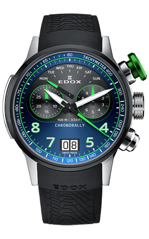 EDOX(エドックス) 2025新作 モータースポーツを支え続ける老舗スイスウォッチメーカーがその世界観を表現したレーシングウォッチ。エドックス「クロノラリー クロノグラフ 45」