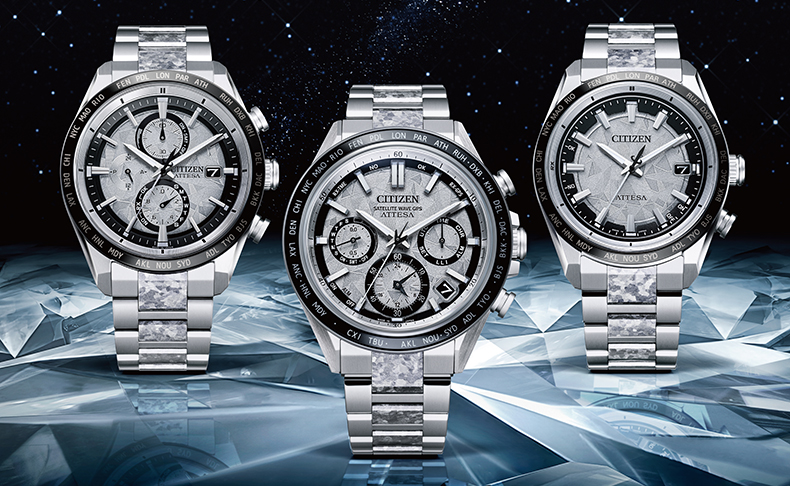 CITIZEN(シチズン) 2025新作 「シチズン アテッサ」で初となるデュラテクトプラチナを施した結晶チタニウム「Platinum Shine Collection」限定モデルが登場