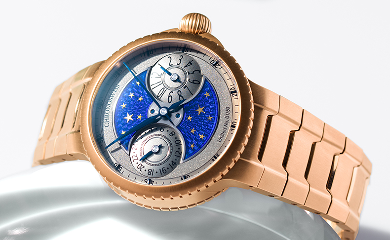 CHRONOSWISS(クロノスイス) 2026新作 クロノスイス「パルス GMT エナメル スカイゴールド」