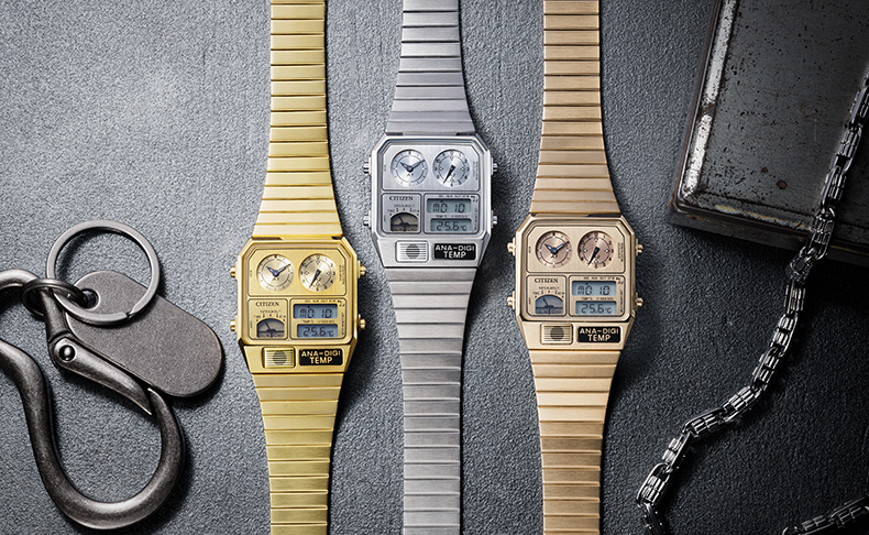CITIZEN(シチズン) 2025新作 「シチズンコレクション」より、レトロフューチャーなデザインで男女問わずユニセックスに楽しめるアナデジテンプの限定モデルが登場