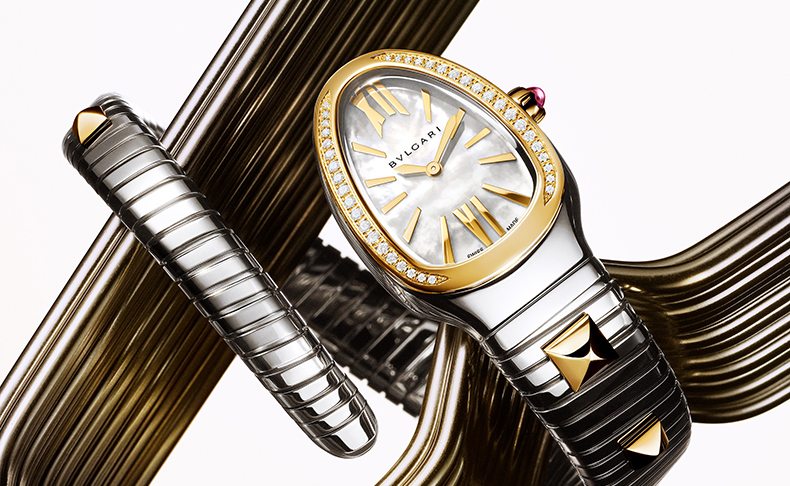 BVLGARI(ブルガリ) 2026新作 ゴールド＆スティール：カリスマ性と独創性の邂逅。ブルガリ「セルペンティ トゥボガス スタッズ カプセル」