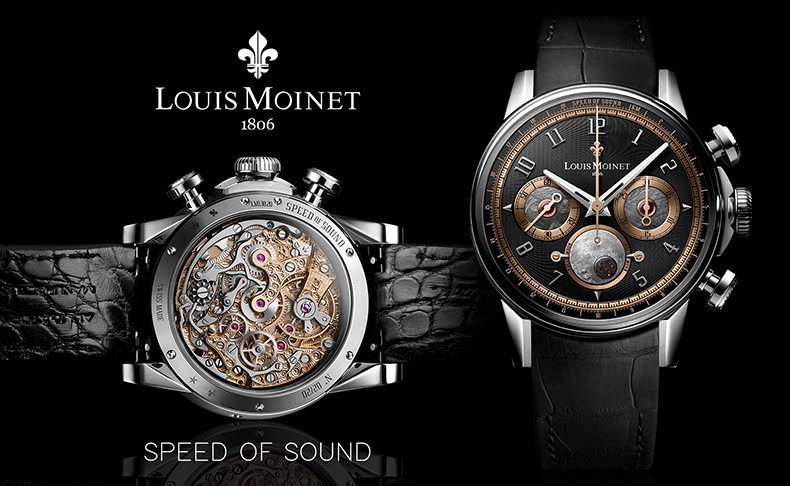 LOUIS MOINET(ルイ モネ) 2024新作 【Valjoux 88×月隕石】「メカニカル ワンダーズ」と「コズミック アート」が融合したタイムピース。創業20周年を記念し、ルイ モネから世界限定20本の「スピード オブ サウンド」が登場