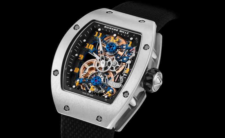 RICHARD MILLE(リシャール・ミル) 2024新作 ブランドのスピリットをクリエイティブに表現したチタン製モデル。リシャール・ミル「RM 17-02 トゥールビヨン」