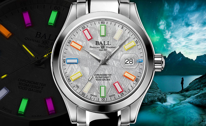 BALL WATCH(ボール ウォッチ) 2025新作 神秘的な「メテオライト」文字盤と卓越した耐久性が融合した、比類なきメカニカル・ウォッチがロールアウト！ ボール ウォッチ「エンジニアIII マーベライト クロノメーター 40 メテオライト」