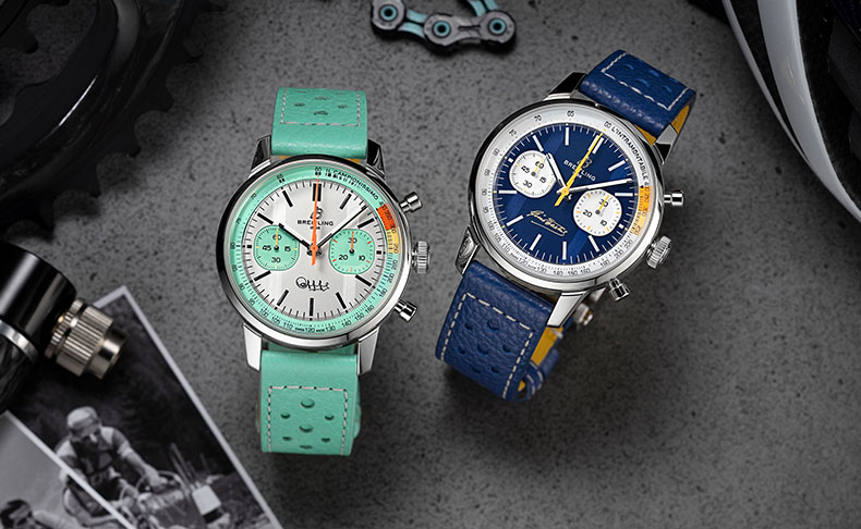 BREITLING(ブライトリング) 2025新作 永遠のライバル、伝説のライダーたち:自転車界の偉大な英雄ファウスト・コッピとジーノ・バルタリを称え、ブライトリングから「トップタイム B01 ファウスト・コッピ」「トップタイム B01 ジーノ・バルタリ」が登場