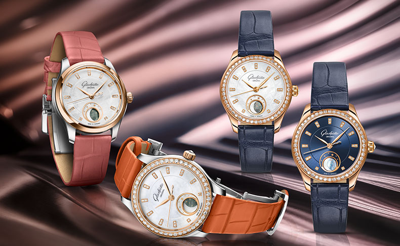 GLASHÜTTE ORIGINAL(グラスヒュッテ・オリジナル) 2025新作 現代女性の多才さと強さにインスパイアされた新作。グラスヒュッテ・オリジナル「セレナーデ・ルナ」