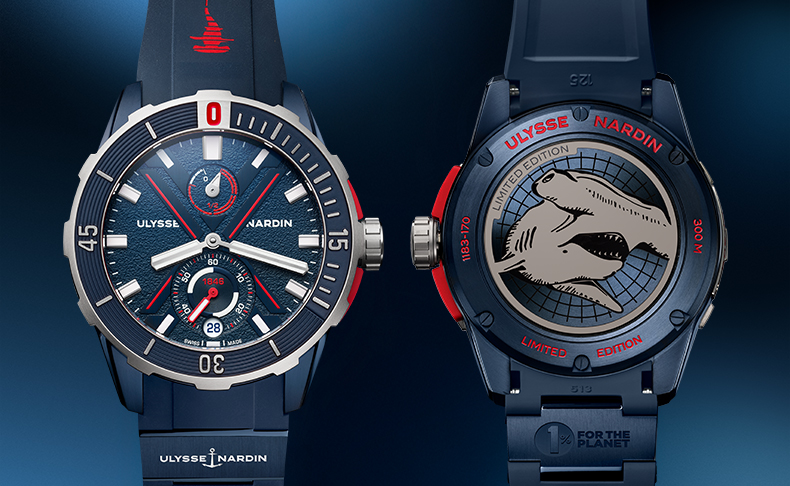 ULYSSE NARDIN(ユリス・ナルダン) 2025新作 サメの保護を支援するハイホロロジー ダイバーズウォッチ。ユリス・ナルダン「ダイバー ハンマーヘッドシャーク」