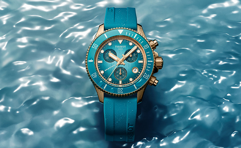 TISSOT(ティソ) 2025新作 深海から生まれた新たなサイズ。「ティソ シースター クロノグラフ 38mm」