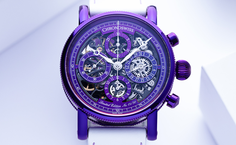 CHRONOSWISS(クロノスイス) 2025新作 「オーパス」誕生、30周年記念限定モデル。クロノスイス「オーパス クロノグラフ パープルレイン」