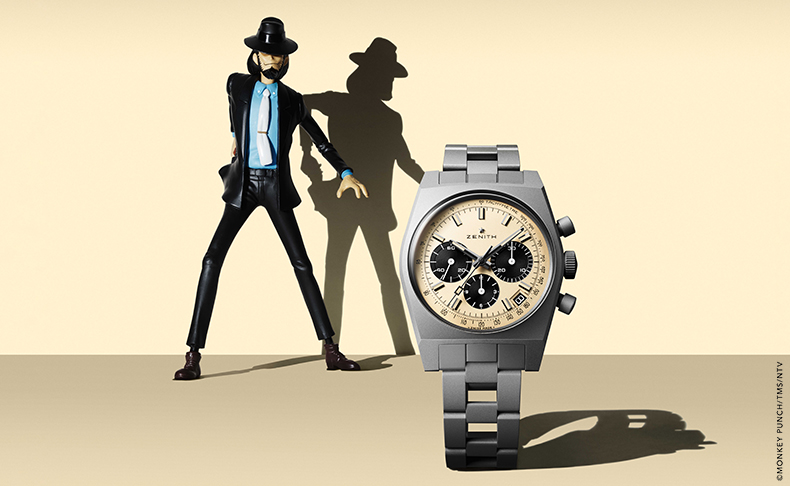 ZENITH(ゼニス) 2025新作 ゼニス、名作アニメ「ルパン三世」の次元大介が愛用した伝説のウォッチに敬意を表する限定モデル第4弾「クロノマスター リバイバル 次元大介オリジナルエディション」を発表