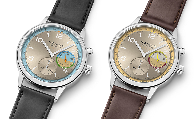 NOMOS Glashütte(ノモス グラスヒュッテ) 2025新作 眺めの良いルート－美しい回り道をするための世界時間。ノモス グラスヒュッテ「クラブスポーツ ネオマティック ワールドタイマー Roam（ローム）＆ Reverie（レヴェリー）」