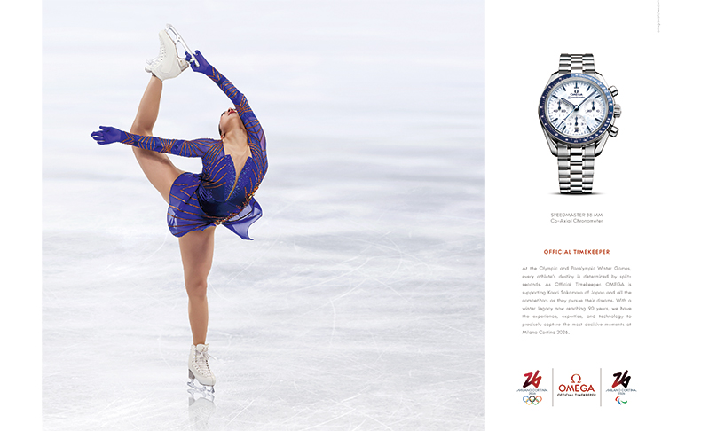OMEGA(オメガ) オフィシャルタイムキーパーのオメガがミラノ・コルティナ 2026 広告キャンペーンを発表