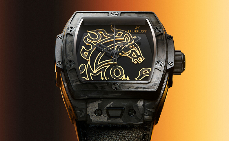 HUBLOT(ウブロ) 2026新作 旧正月を祝う特別モデル。ウブロ「スピリット オブ ビッグ・バン イヤーオブホース フロステッドカーボン」