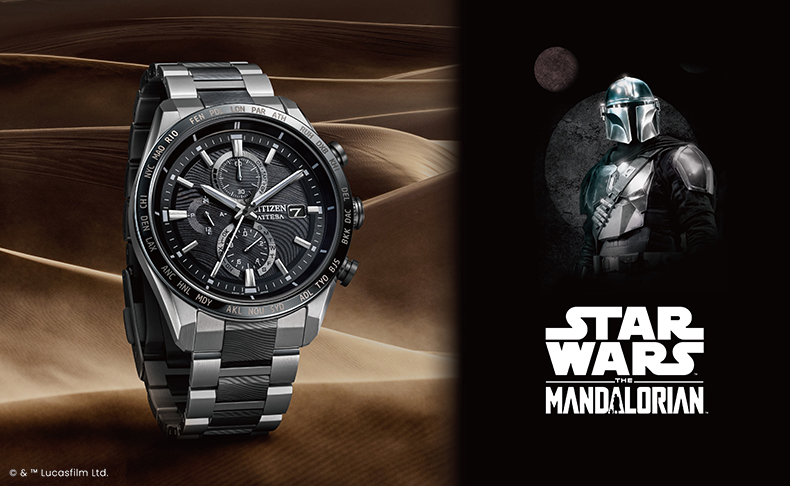 CITIZEN(シチズン) 2026新作 「シチズン アテッサ」より、「スター・ウォーズ」の人気シリーズ「マンダロリアン」の世界観を纏った限定モデルが登場