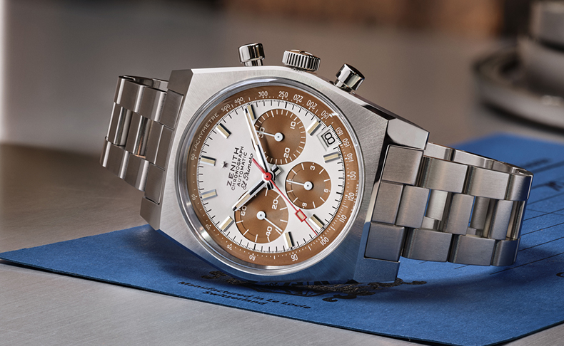 ZENITH(ゼニス) 2026新作 時を経た風合いと精緻の物語。ゼニス「クロノマスター リバイバル A384 トロピカル」