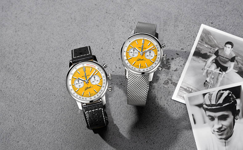 BREITLING(ブライトリング) 2026新作 史上最高のサイクリストへのオマー ジュ：525勝の偉業を刻むウォッチ。ブライトリング「トップタイム B01 エディ・メルクス」