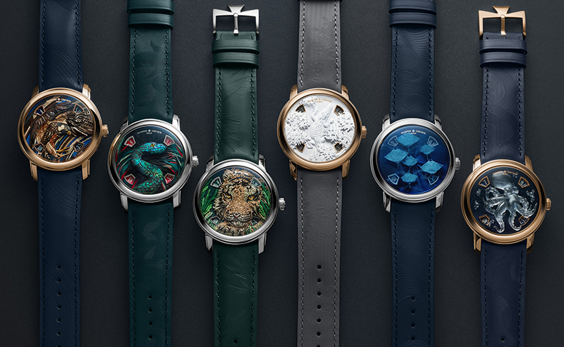 VACHERON CONSTANTIN(ヴァシュロン・コンスタンタン) 工芸プログラム：ONE OF NOT MANY CRAFTS PROGRAMME　時計製造分野では珍しい技巧を取り入れたミニアチュール芸術シリーズ。ヴァシュロン・コンスタンタン「メティエ・ダール - 動物王国へ敬意を表して -」