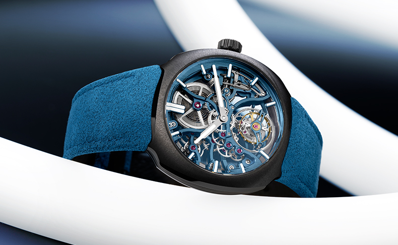 H.Moser & Cie.(H.モーザー) 2026新作 新たな章、新たな素材。H.モーザー「ストリームライナー・トゥールビヨン スケルトン セラミック アルピーヌ リミテッドエディション」